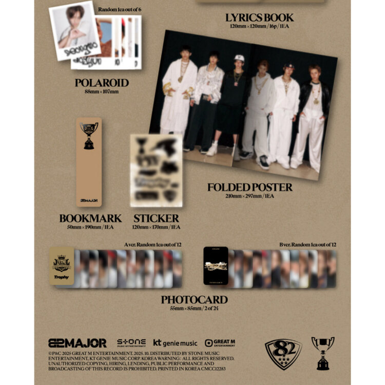 82MAJOR (82메이저) - TROPHY - [CLASSIC VER.] - 4TH MINI ALBUM