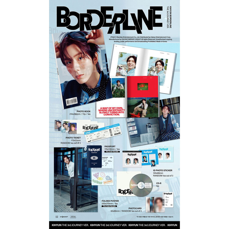 KIHYUN (유기현) [MONSTA X] - BORDERLINE - [THE 3RD JOURNEY VER.] - EP