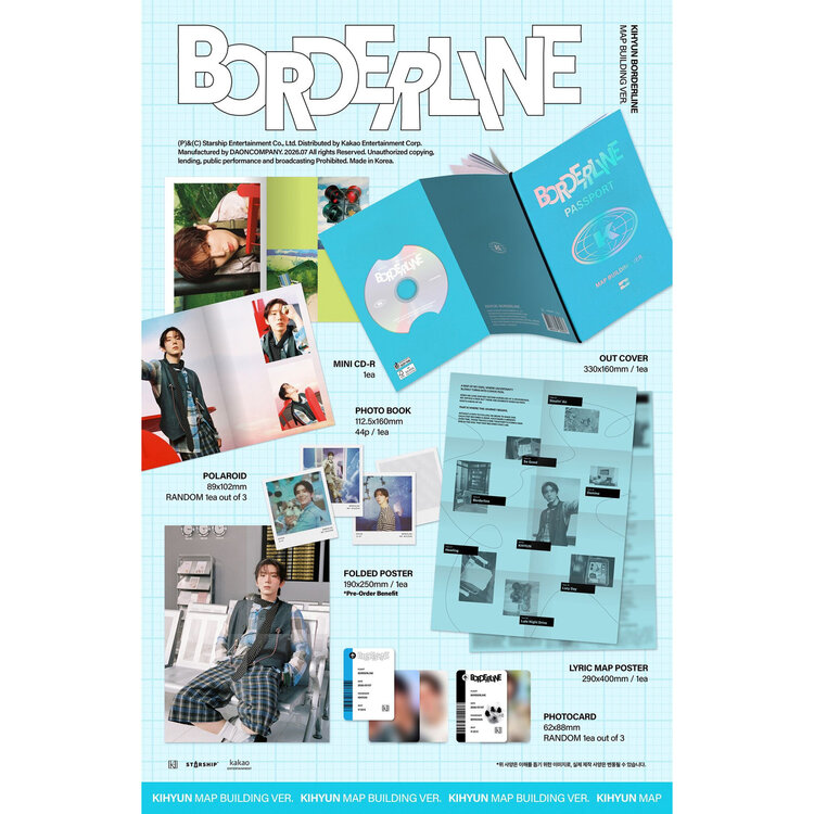 KIHYUN (유기현) [MONSTA X] - BORDERLINE - [MAP BUILDING VER.] - EP