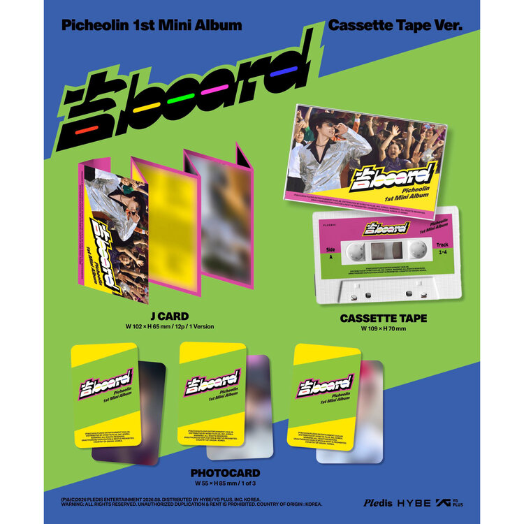 [PREORDER] PICHEOLIN (피철인) [SEVENTEEN] - 吉 BOARD [CASETTE TAPE VER.] - 1ST MINI ALBUM