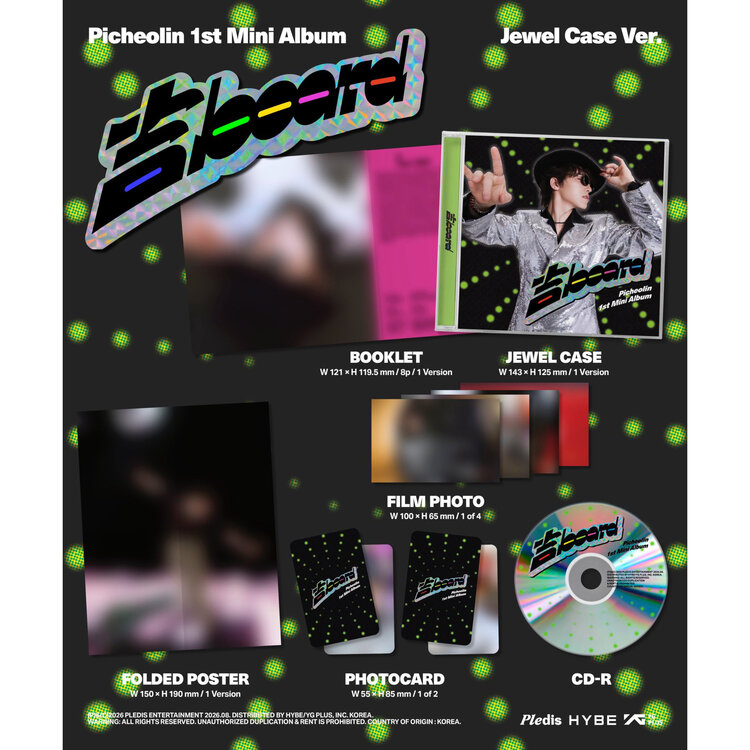 [PREORDER] PICHEOLIN (피철인) [SEVENTEEN] - 吉 BOARD [JEWEL CASE VER.] - 1ST MINI ALBUM