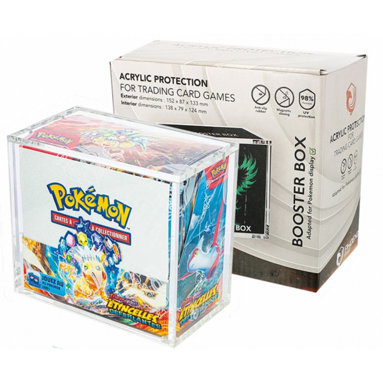 PHOENIX SHIELD - TRANSPARENT ACRYLIC DISPLAY FOR TRADING CARD GAMES (FOR POKEMON DISPLAY)