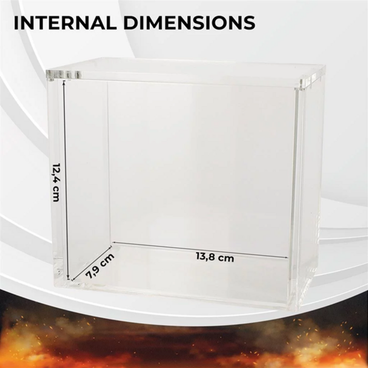 PHOENIX SHIELD - TRANSPARENT ACRYLIC DISPLAY FOR TRADING CARD GAMES (FOR POKEMON DISPLAY)