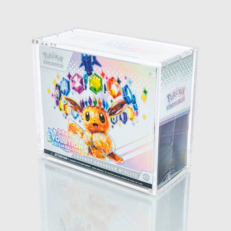 PHOENIX SHIELD - TRANSPARENT ACRYLIC DISPLAY FOR TRADING CARD GAMES (FOR POKEMON ETB)