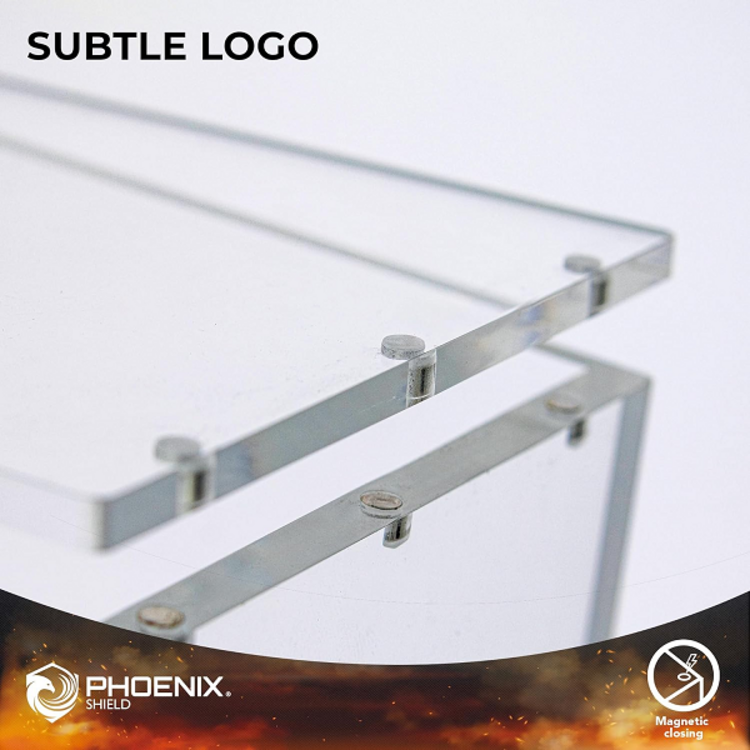 PHOENIX SHIELD - TRANSPARENT ACRYLIC DISPLAY FOR TRADING CARD GAMES (FOR POKEMON ETB)