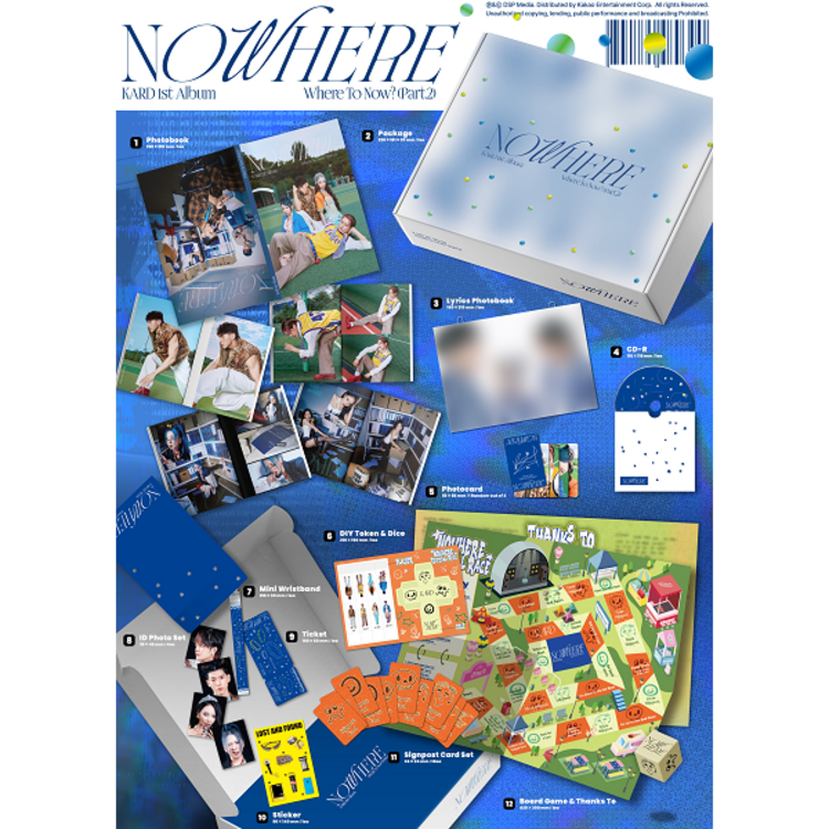 [PREORDER] KARD (카드) - WHERE TO GO? [PART2] - 1ST ALBUM