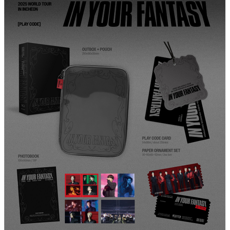 [PREORDER] ATEEZ (에이티즈) - 2025 WORLD TOUR IN INCHEON [IN YOUR FANTASY] - [PLAY CODE] PACKAGE