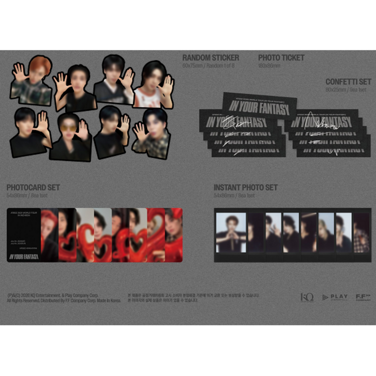 [PREORDER] ATEEZ (에이티즈) - 2025 WORLD TOUR IN INCHEON [IN YOUR FANTASY] - [PLAY CODE] PACKAGE