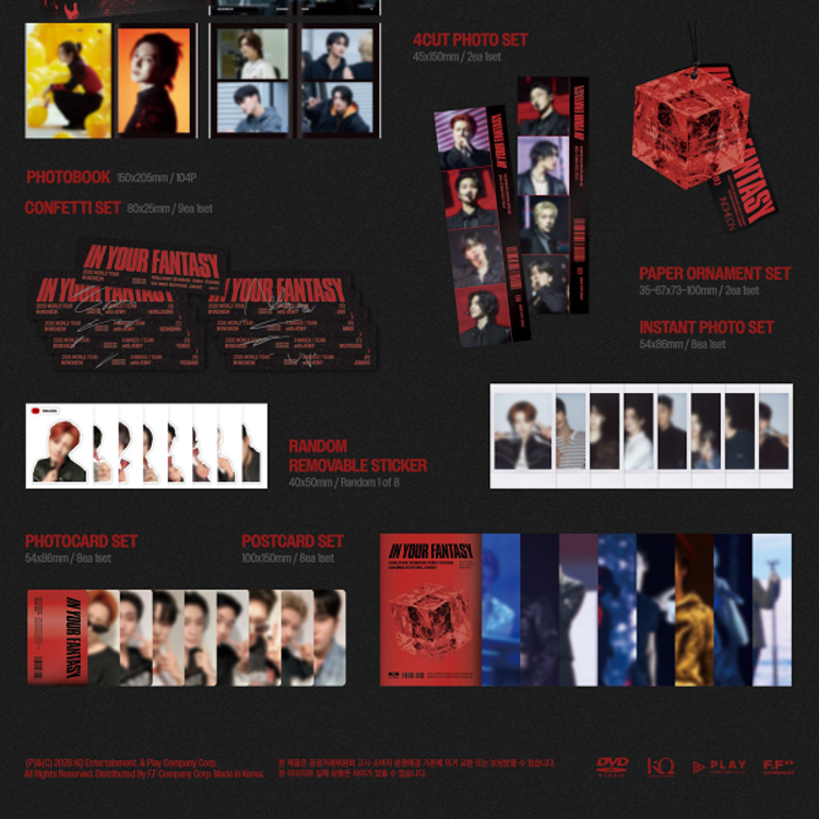 [PREORDER] ATEEZ (에이티즈) - 2025 WORLD TOUR IN INCHEON [IN YOUR FANTASY] - [DVD] PACKAGE
