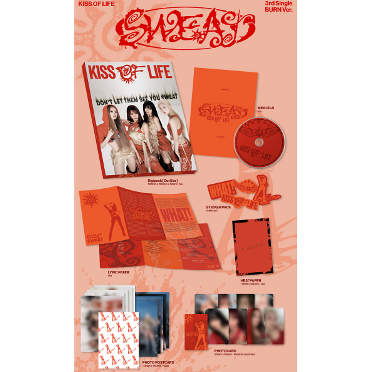 [PREORDER] KISS OF LIFE (키스 오브 라이프) - SWEAT - 3RD SINGLE