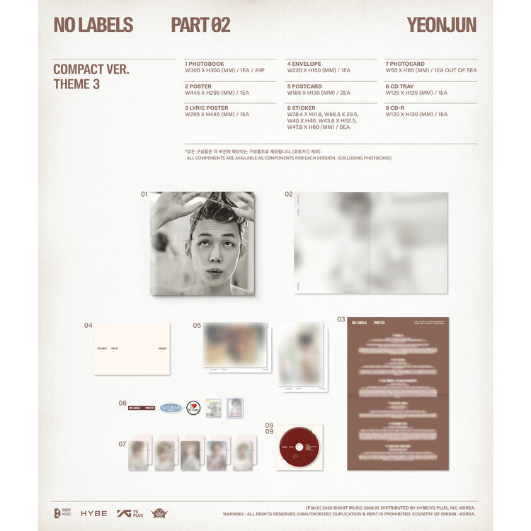 YEONJUN (연준) [TXT] - NO LABELS PART 02 - [COMPACT VER.] - 2ND MINI ALBUM