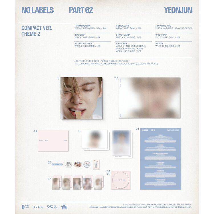 YEONJUN (연준) [TXT] - NO LABELS PART 02 - [COMPACT VER.] - 2ND MINI ALBUM