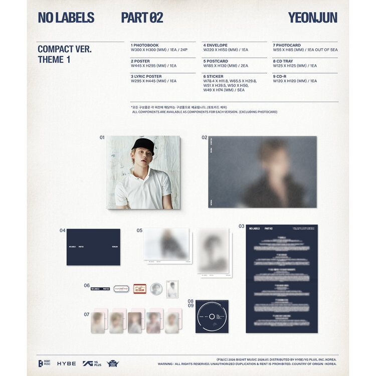YEONJUN (연준) [TXT] - NO LABELS PART 02 - [COMPACT VER.] - 2ND MINI ALBUM