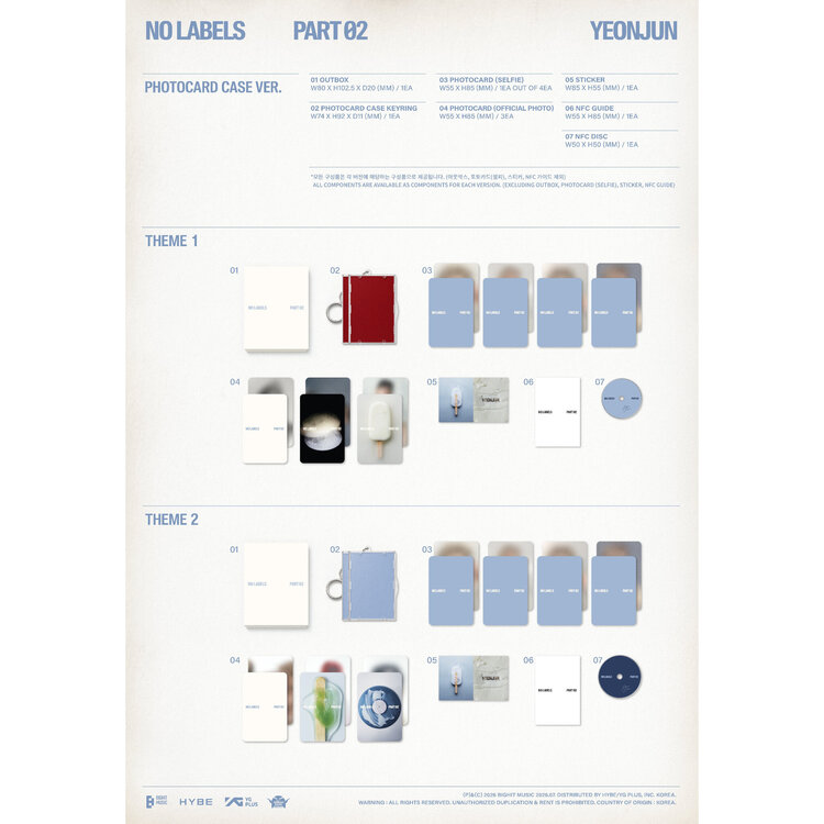 YEONJUN (연준) [TXT] - NO LABELS PART 02 - [PHOTOCARD CASE VER.] - 2ND MINI ALBUM