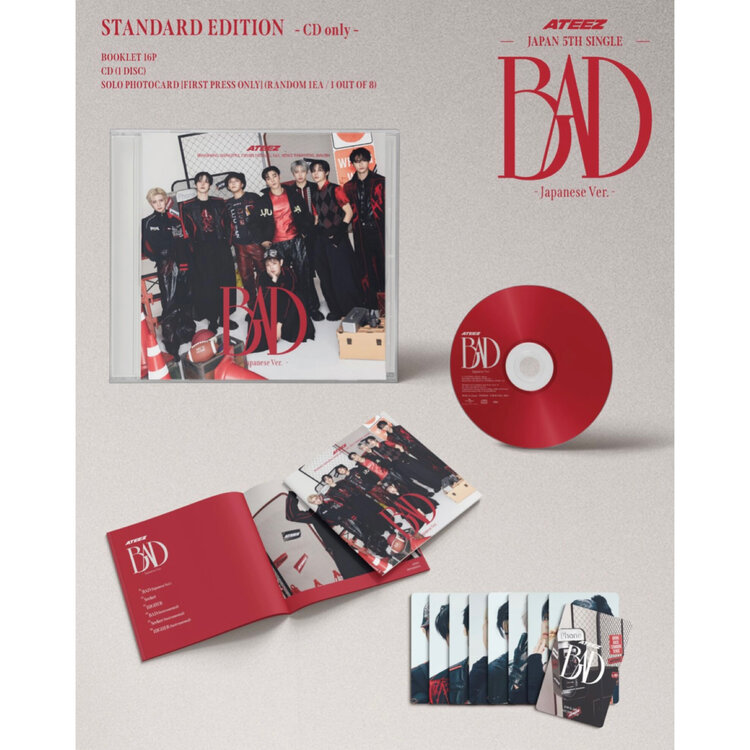 [PREORDER] ATEEZ (エイティーズ) - BAD [STANDARD VER.] 5TH SINGLE ALBUM (JAPAN)