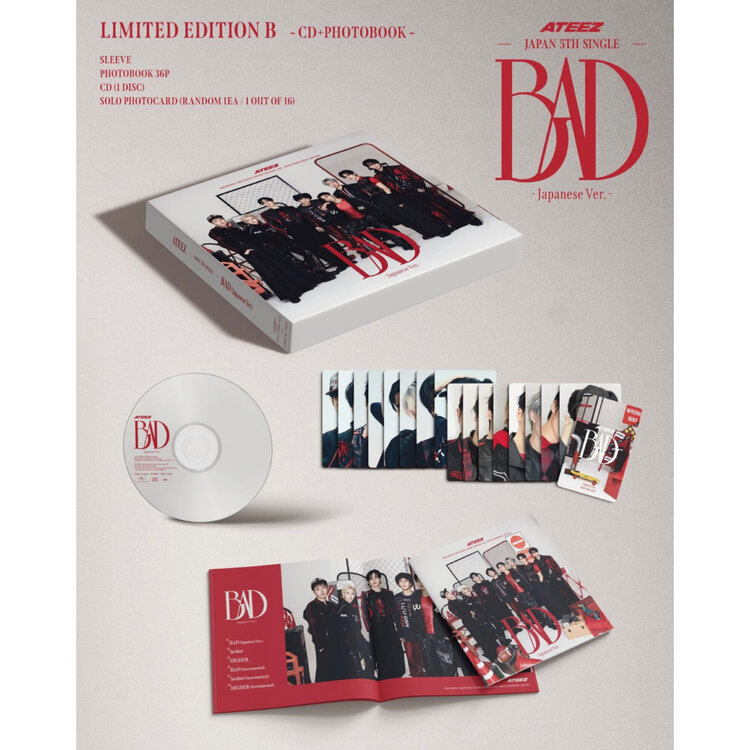 [PREORDER] ATEEZ (エイティーズ) -  BAD [LIMITED B VER.] 5TH SINGLE ALBUM (JAPAN)