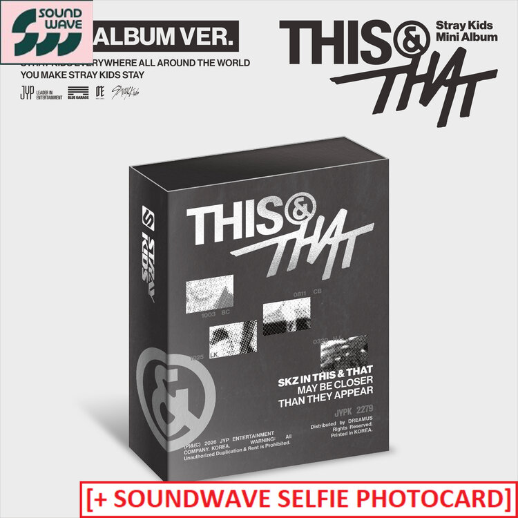 [PREORDER] STRAY KIDS (스트레이 키즈) - [THIS & THAT] (FANS ALBUM VER.) - 10TH MINI ALBUM + [SOUNDWAVE PC]