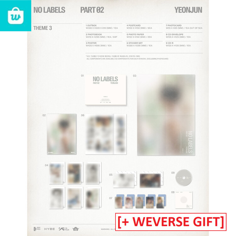 YEONJUN (연준) [TXT] - NO LABELS PART 02 - 2ND MINI ALBUM + [WEVERSE GIFT]