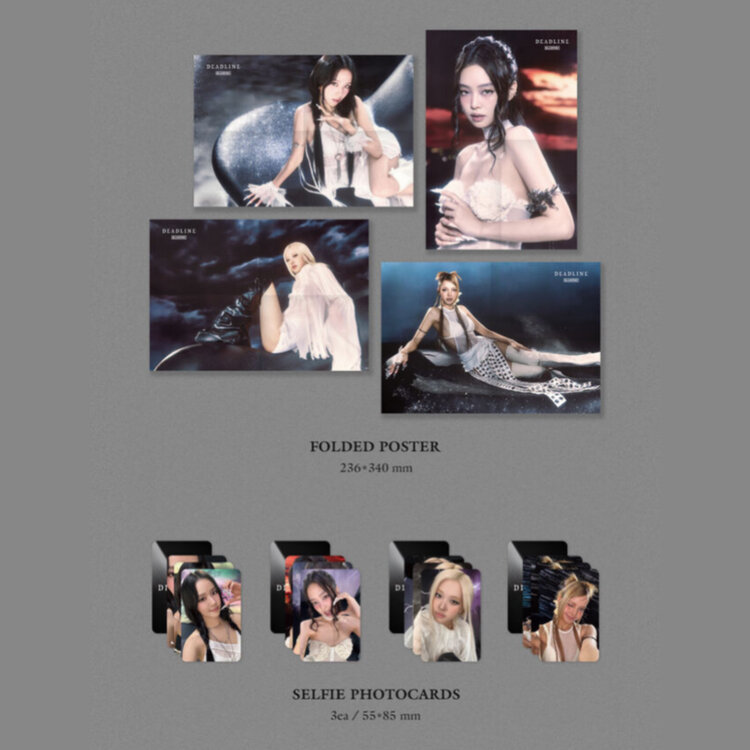 BLACKPINK (블랙핑크) - DEADLINE - [SILVER VER. / SET] - 3RD MINI ALBUM + [WEVERSE GIFT]