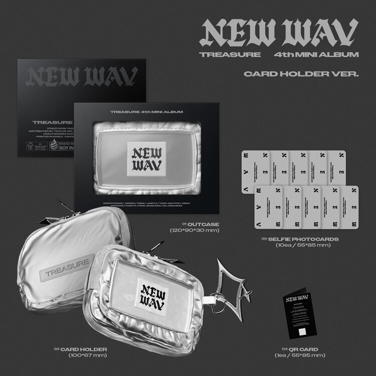 TREASURE (트레저) - NEW WAV - [LIMITED / CARD HOLDER VER.] - 4TH MINI ALBUM