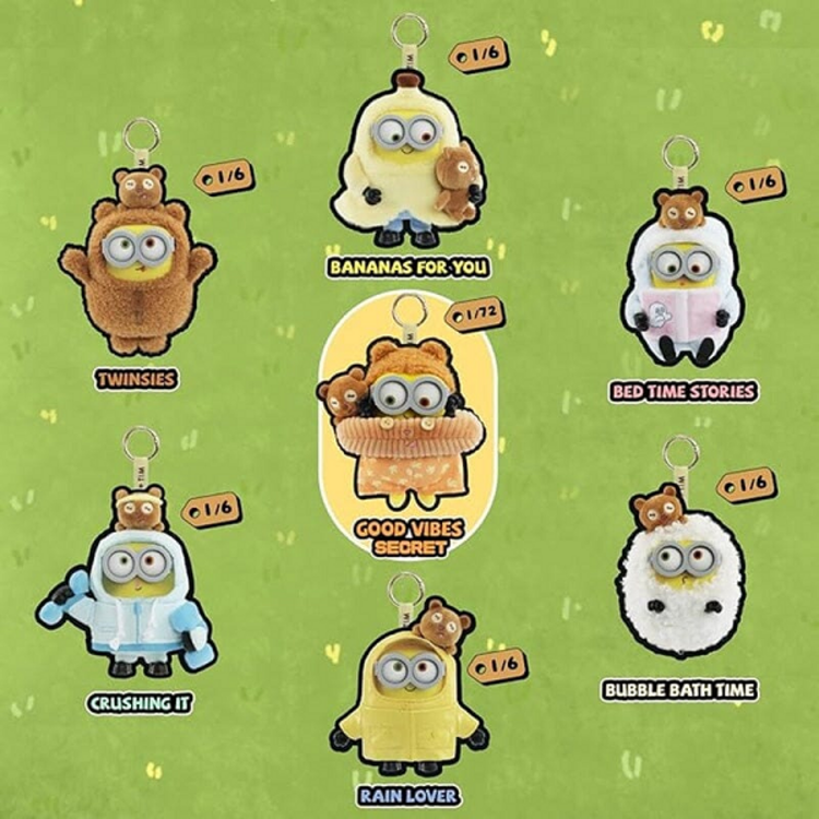 52TOYS - MINIONS [BOB + TIM BETTER TOGETHER SERIES] - PLUSH KEYCHAIN BLINDBOX