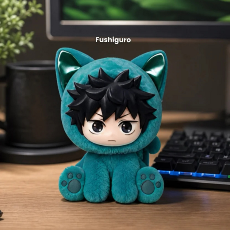 EAKI -  JUJUTSU KAISEN [SITTING CAT PARTY] - PLUSH KEYCHAIN BLINDBOX