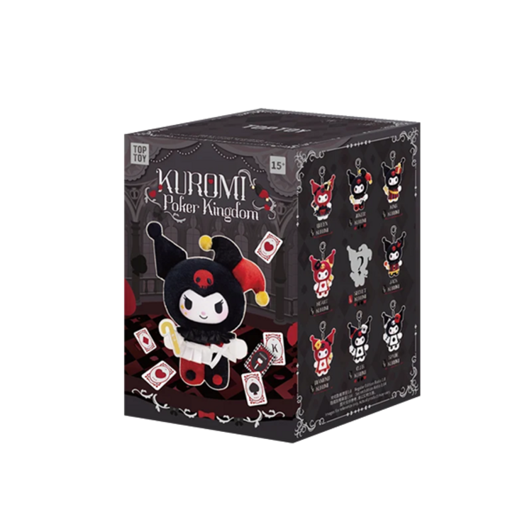 TOP TOY - KUROMI [POKER KINGDOM SERIES] - PLUSH KEYCHAIN BLINDBOX