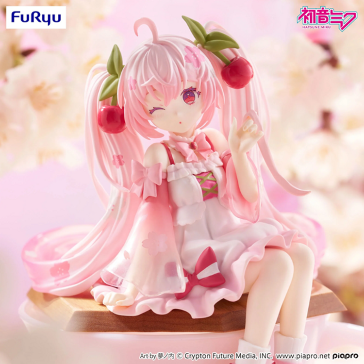 FURYU VOCALOID - HATSUNE MIKU [SAKURA MIKU WINK VER.] - NOODLE STOPPER FIGURE