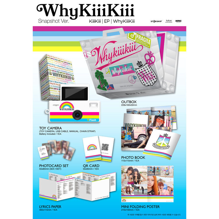 [PREORDER] KIIIKIII (키키) - WHYKIIIKIII (SNAPSHOT VER.) - 3RD EP