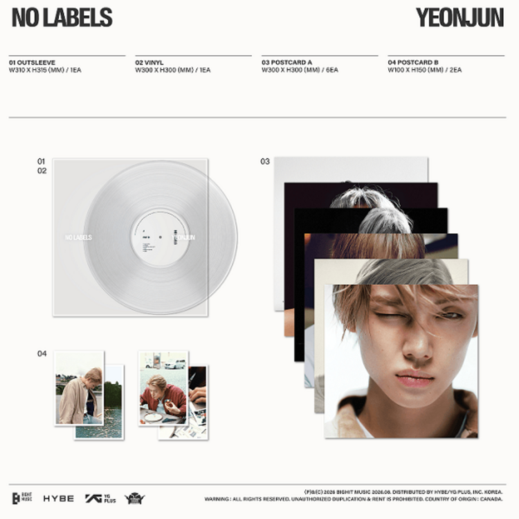 [PREORDER] YEONJUN (연준) [TXT] - NO LABELS PART 02 - 2ND MINI ALBUM (LP VER.)