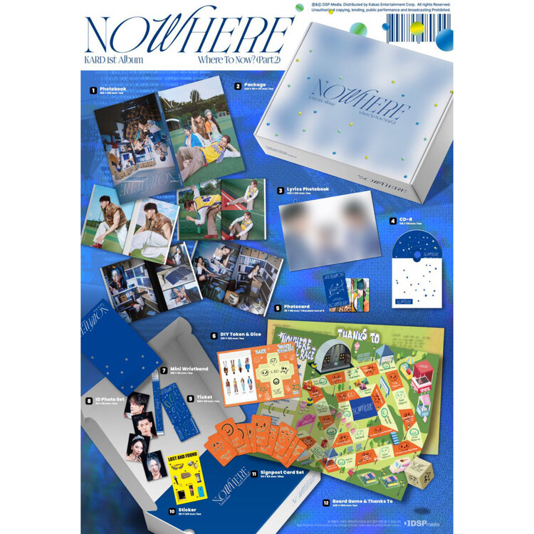 KARD (카드) - WHERE TO NOW? [PART2] : NOWHERE - 1ST ALBUM