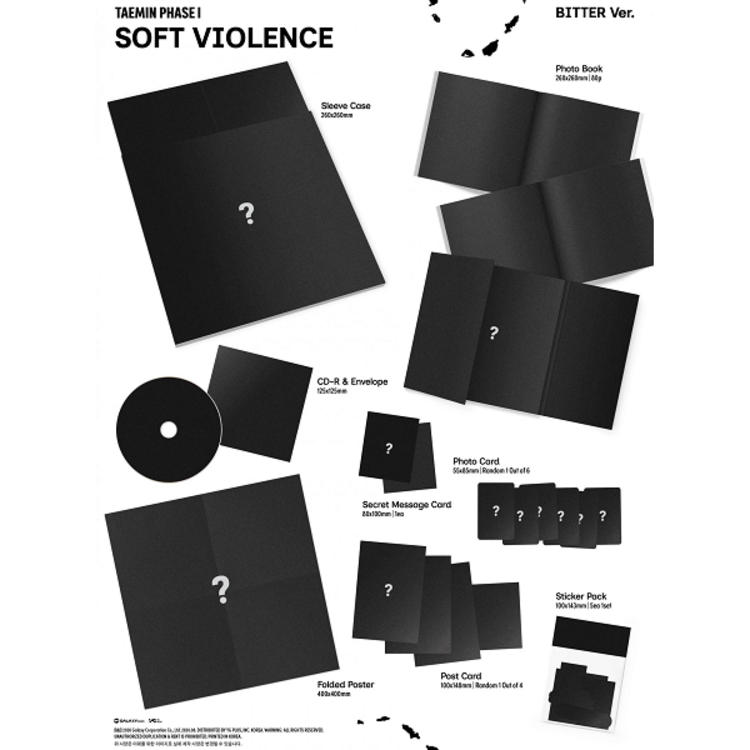 [PREORDER] TAEMIN (태민) [SHINEE] - PHASE 1 : SOFT VIOLENCE (PHOTOBOOK VER.) - ALBUM