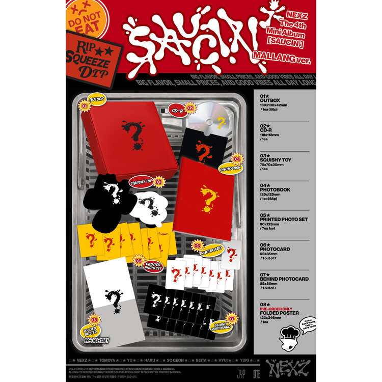 [PREORDER] NEXZ (넥스지) - SAUCIN' (MALLANG VER.) - 4TH MINI ALBUM