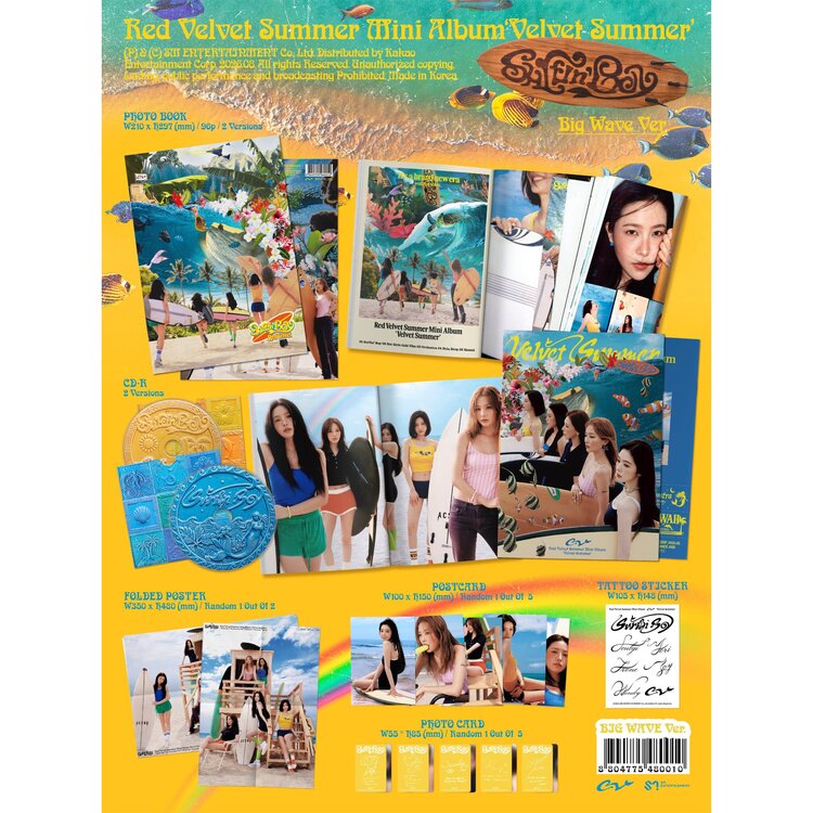RED VELVET (레드벨벳) - VELVET SUMMER (BIG WAVE VER.) - SUMMER MINI ALBUM