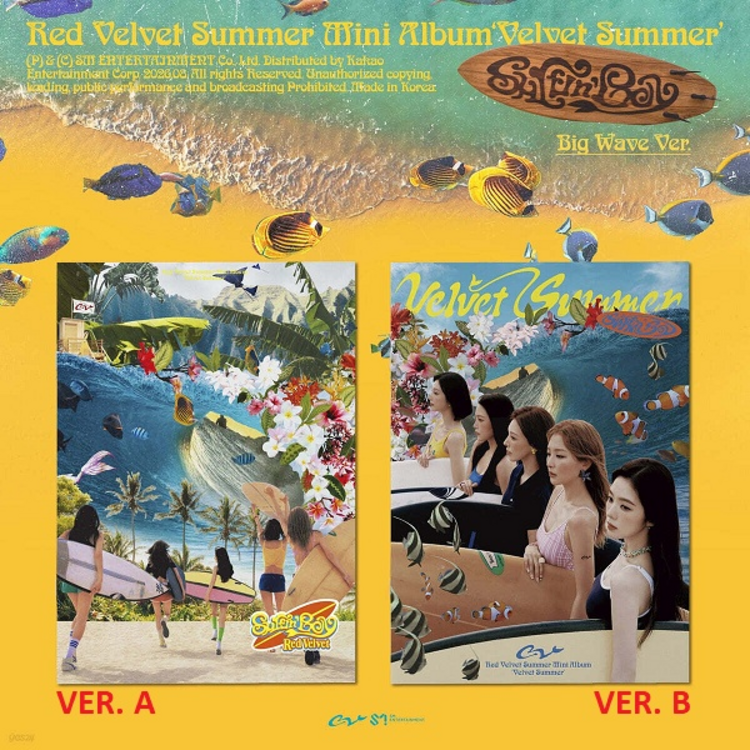 RED VELVET (레드벨벳) - VELVET SUMMER (BIG WAVE VER.) - SUMMER MINI ALBUM
