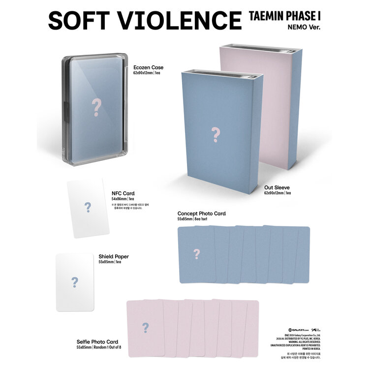[PREORDER] TAEMIN (태민) [SHINEE] - PHASE 1 : SOFT VIOLENCE [NEMO VER.] - ALBUM
