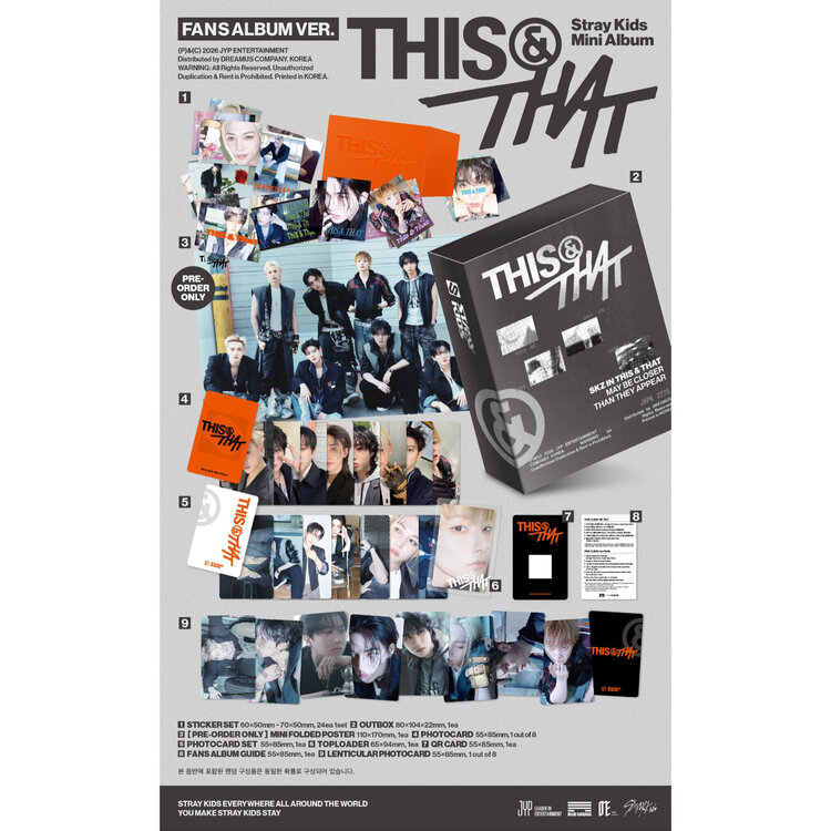 STRAY KIDS (스트레이 키즈) - [THIS & THAT] (FANS ALBUM VER.) - 10TH MINI ALBUM