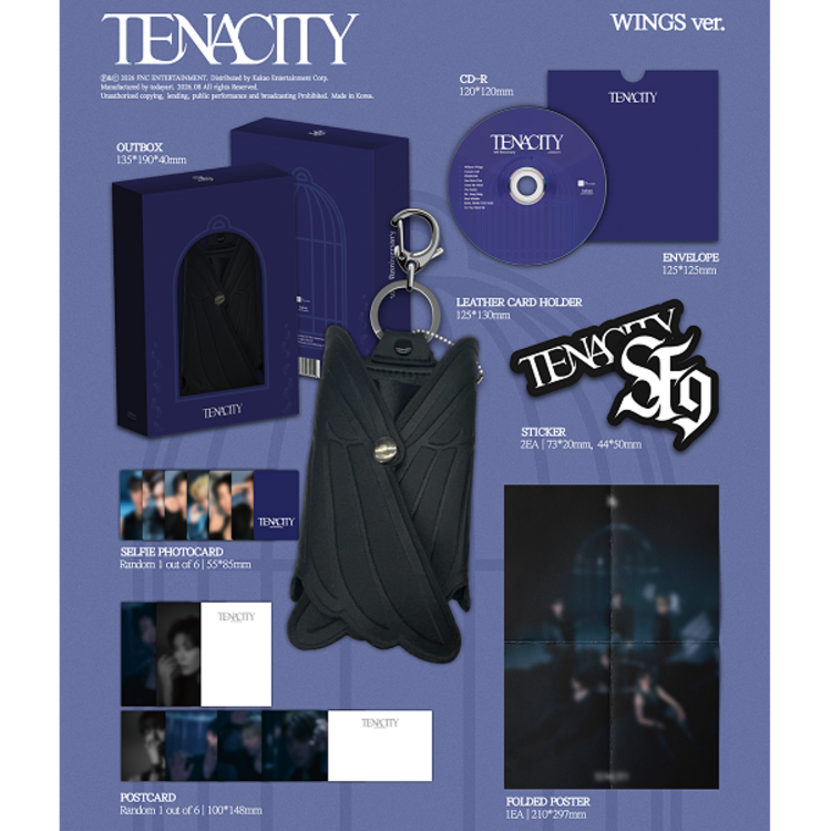 [PREORDER] SF9 (에스에프나인) - TENACITY (WINGS VER.) - 2ND ALBUM