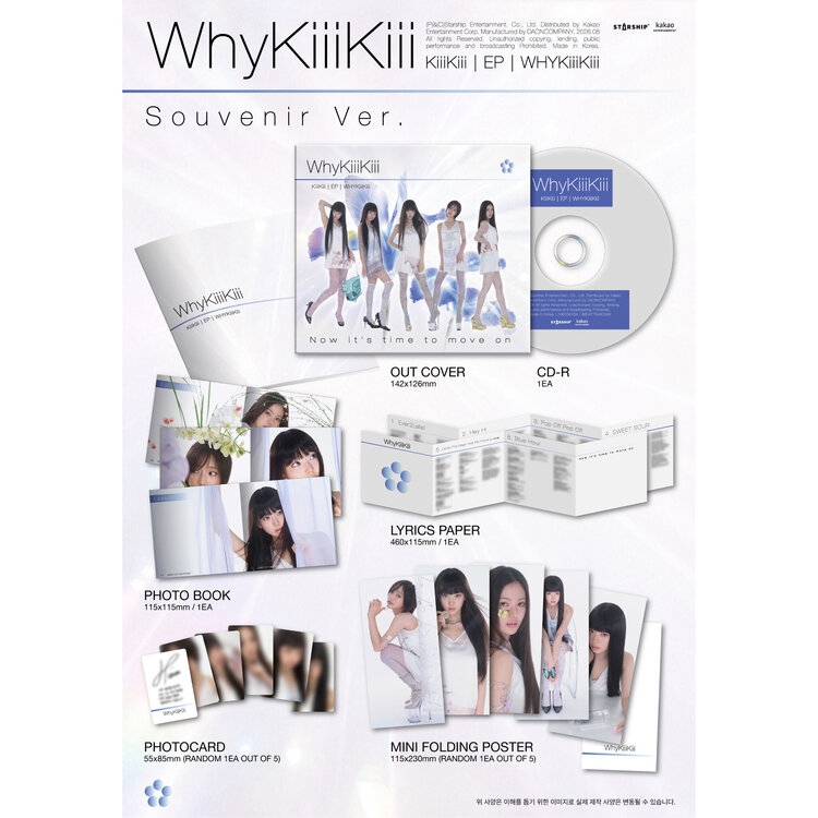 KIIIKIII (키키) - WHYKIIIKIII (SOUVENIR / DIGIPACK VER.) - 3RD EP