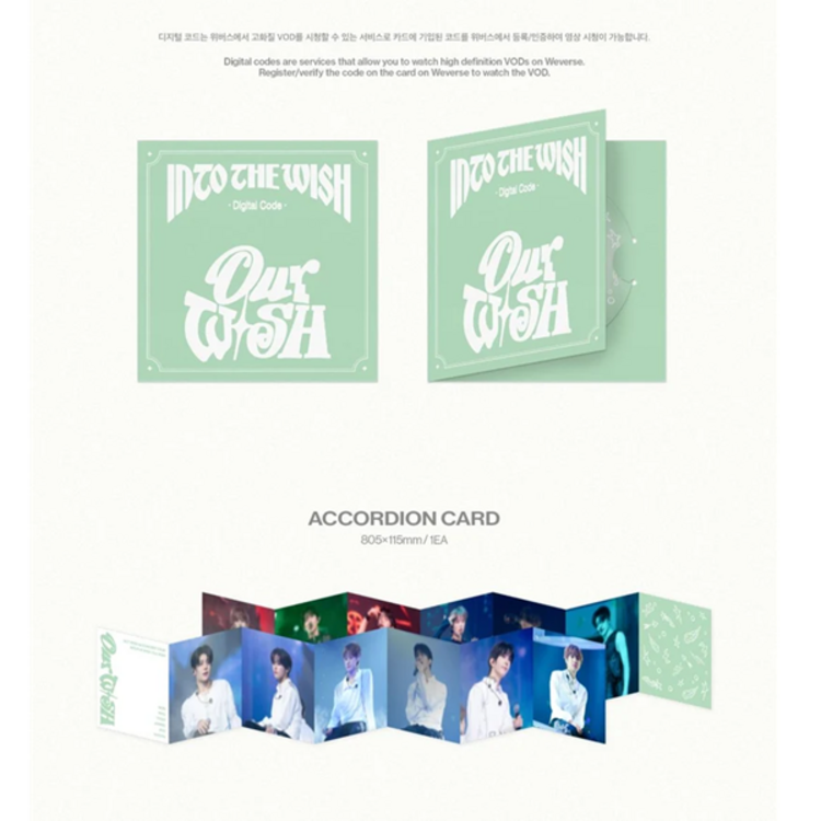 [PREORDER] NCT WISH (엔시티 위시) - [1ST CONCERT TOUR "INTO THE WISH : OUR WISH"] DIGITAL CODE + PHOTOCARD SET