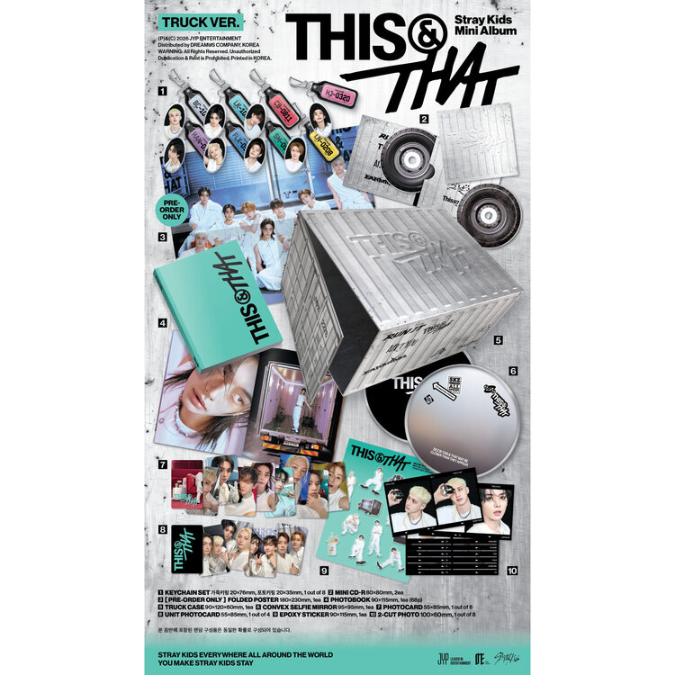 STRAY KIDS (스트레이 키즈) - [THIS & THAT] (TRUCK VER.) - 10TH MINI ALBUM + [ALADIN PC]