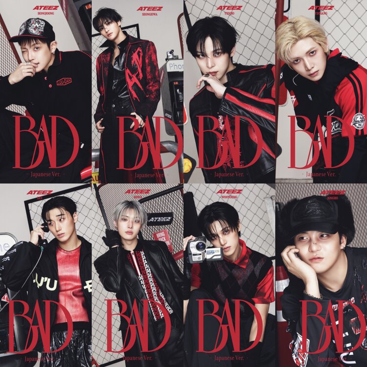 ATEEZ (エイティーズ) - BAD [MEMBER VER.] 5TH SINGLE ALBUM (JAPAN) + [UNIVERSAL MUSIC POB PHOTOCARD]