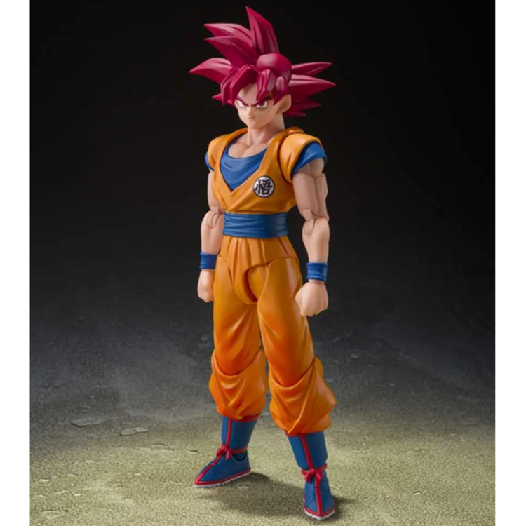 BANDAI DRAGON BALL SUPER - SON GOKU SUPER SAIYAN GOD [GOD AURA] - S.H. FIGUARTS
