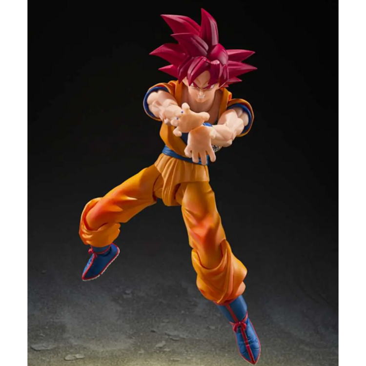 BANDAI DRAGON BALL SUPER - SON GOKU SUPER SAIYAN GOD [GOD AURA] - S.H. FIGUARTS
