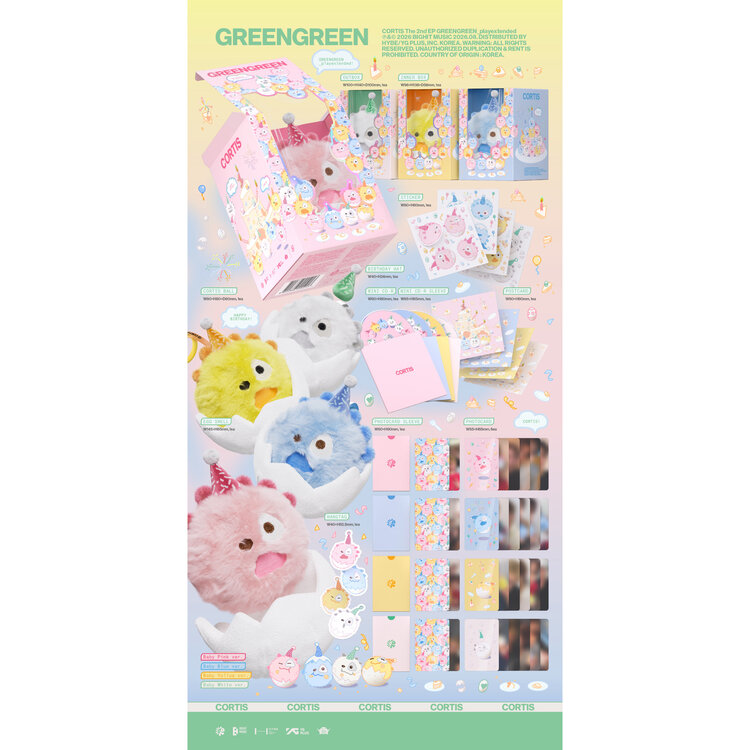[PREORDER] CORTIS (코르티스) - GREENGREEN_PLAYEXTENDED - [CORTIS BALL VER.] - 2ND EP