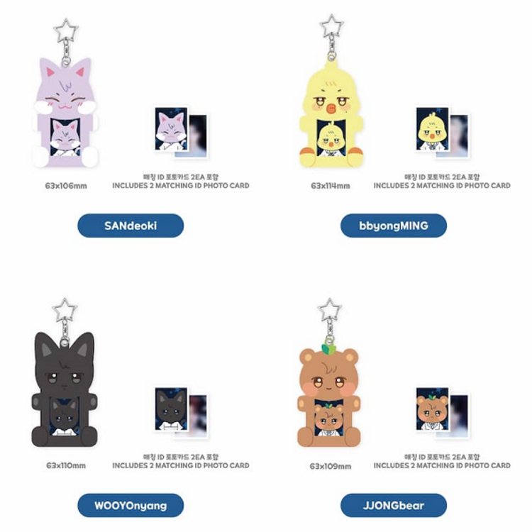 [PREORDER] ATEEZ (에이티즈) - [ANITEEZ IN DEJA VU] ACRYLIC MAGNETIC ID PHOTO HOLDER