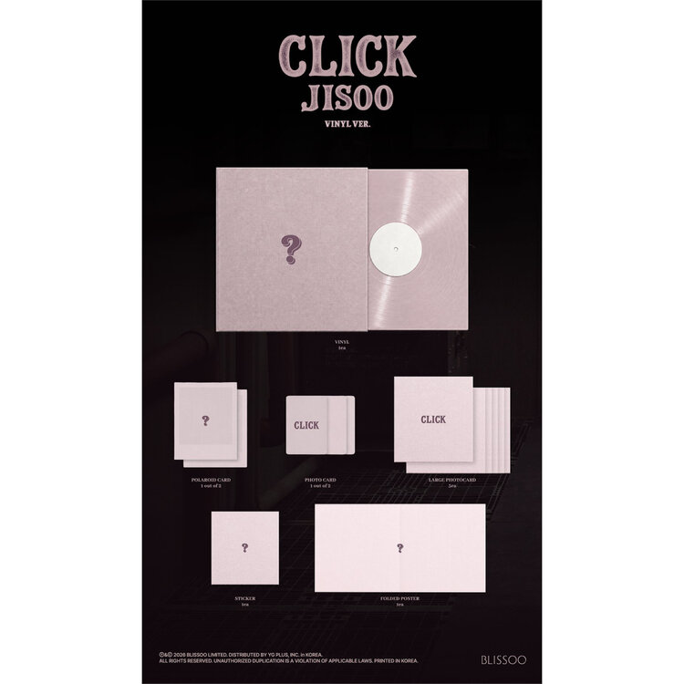 [PREORDER] JISOO (김지수) [BLACKPINK] - CLICK (VINYL VER.) - SINGLE ALBUM