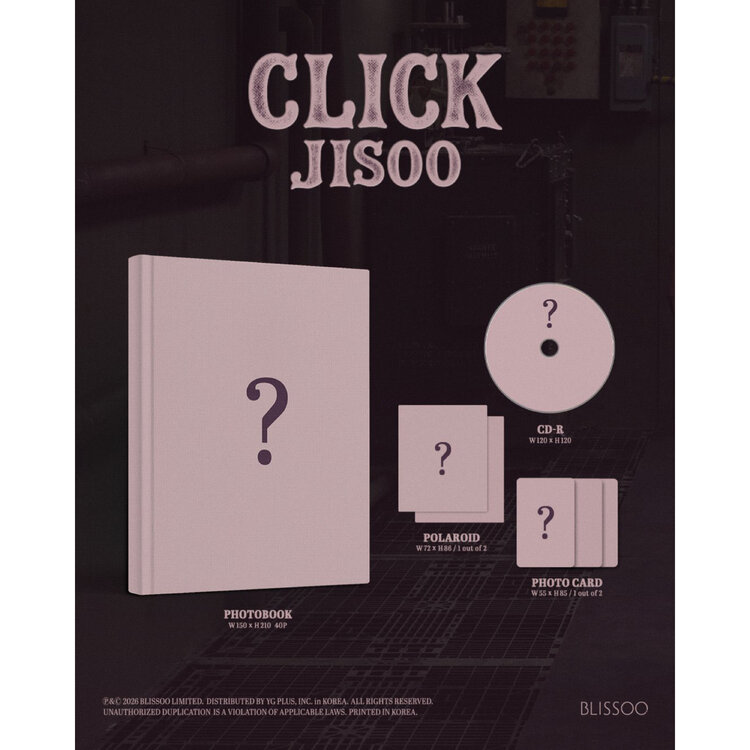 [PREORDER] JISOO (김지수) [BLACKPINK] - CLICK (PHOTOBOOK VER.) - SINGLE ALBUM