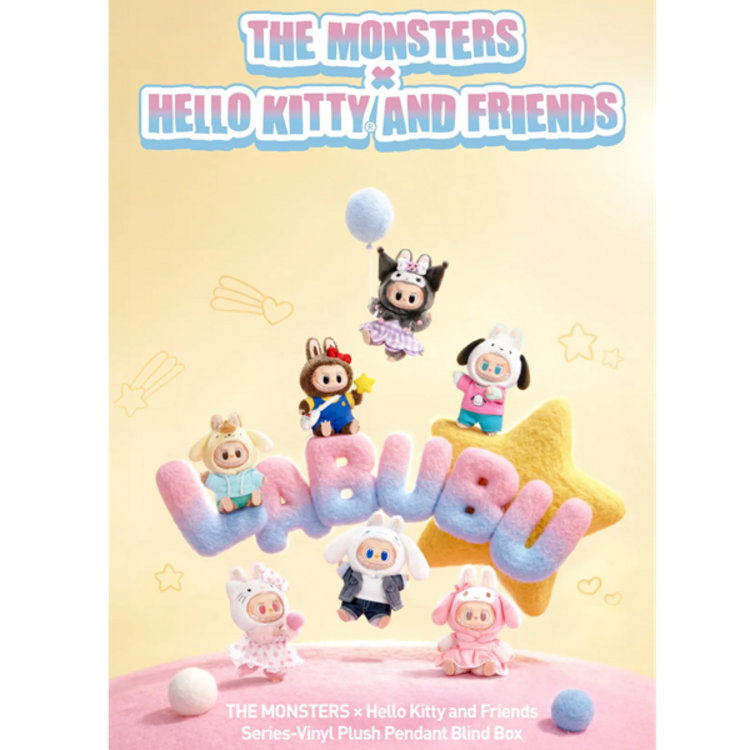 POP MART POP MART - THE MONSTERS X HELLO KITTY AND FRIENDS - PLUSH PENDANT BLINDBOX