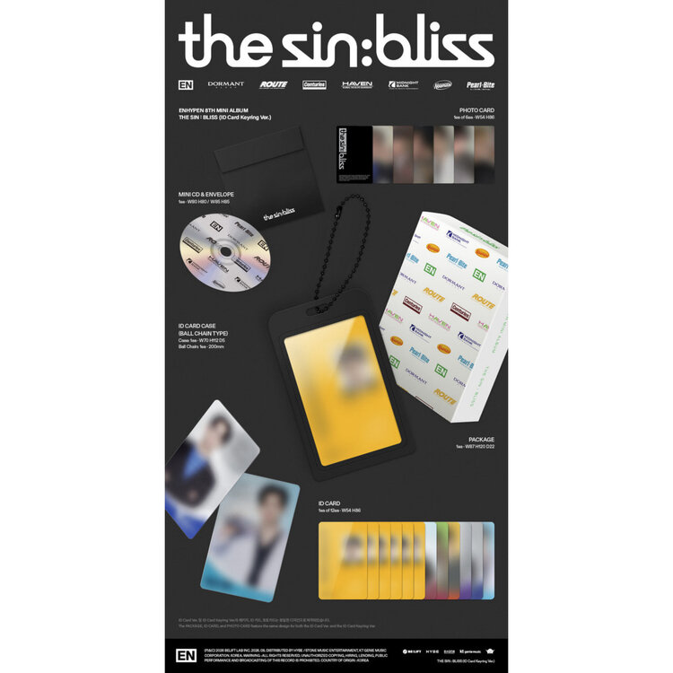 ENHYPEN (엔하이픈) - THE SIN : BLISS [ID CARD KEYRING VER.] - 8TH MINI ALBUM